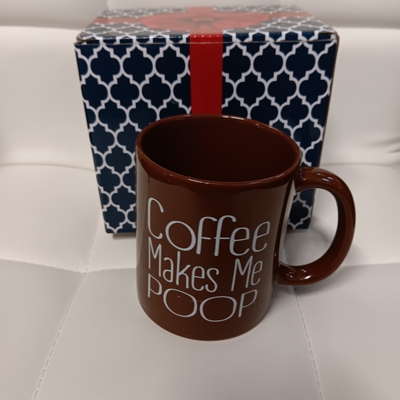 Brown Coffee Cup With Funny Saying - Picture 3 of 3